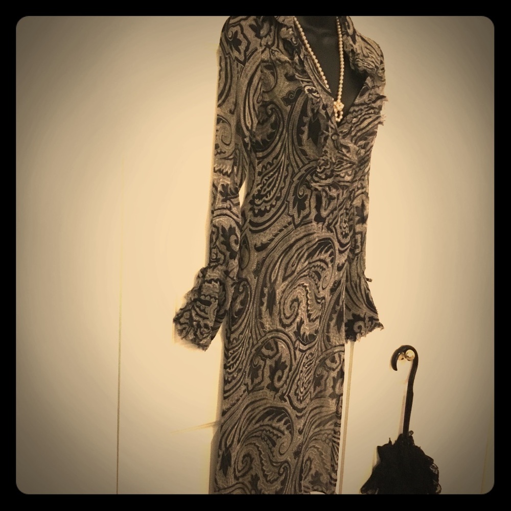 Lovely uniquely-designed DVF dress.